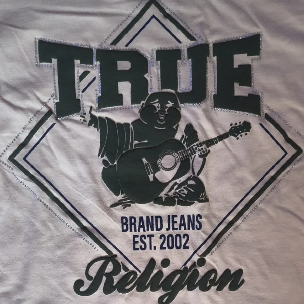 True Religion White Graphic Tee